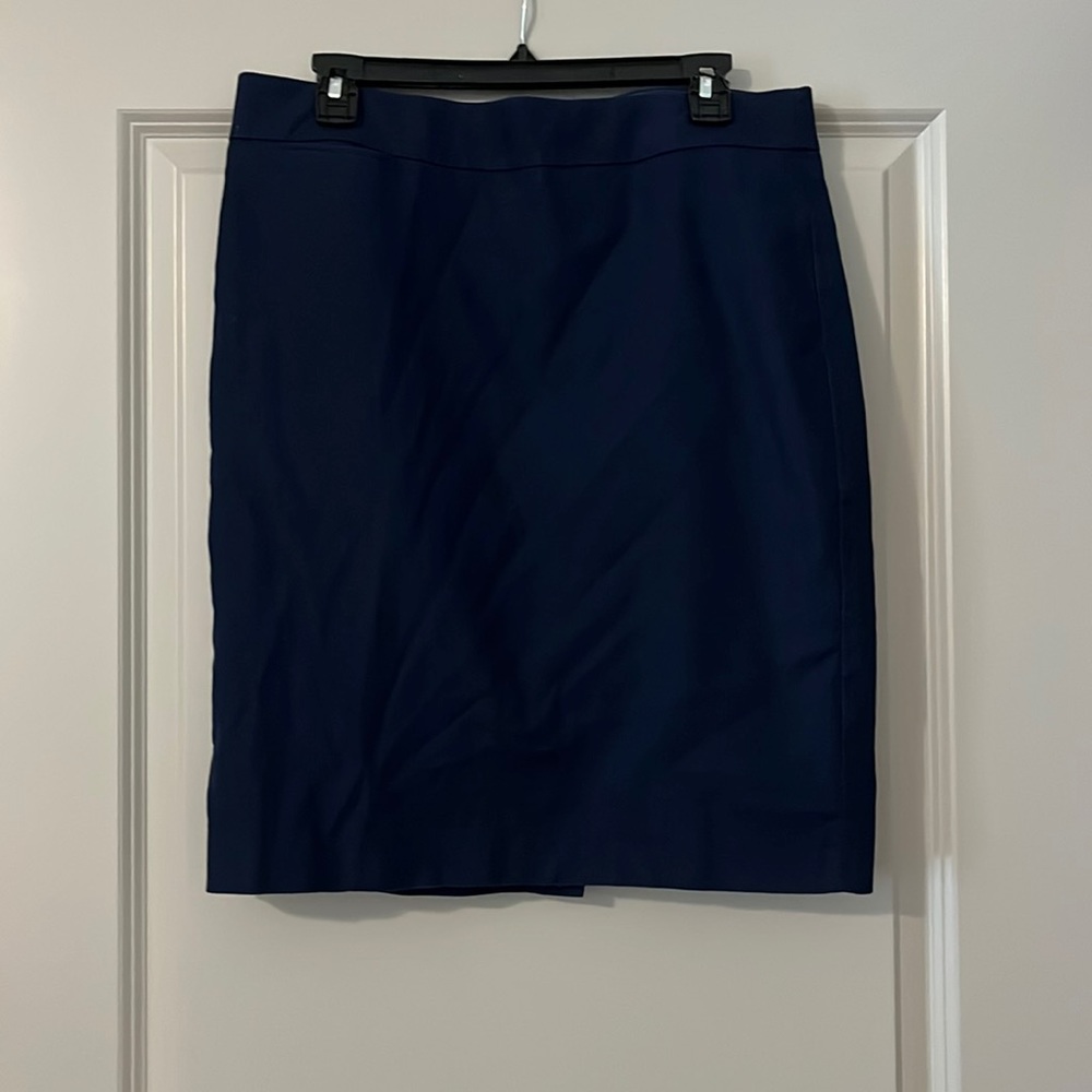 J Crew Factory Pencil Skirt Navy